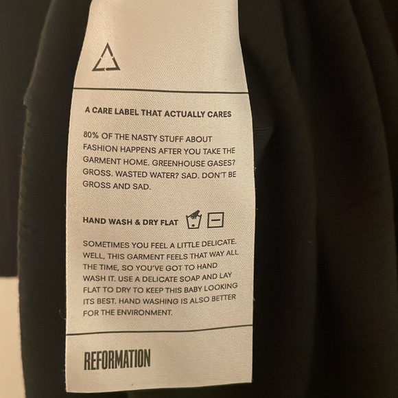 Reformation Edison Black Dress - Picture 8 of 8